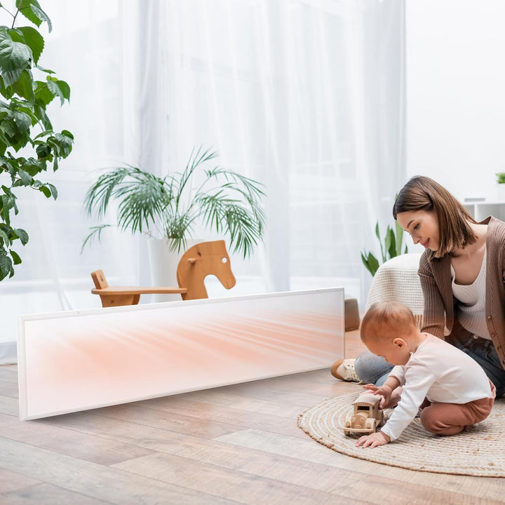 EVOKOR Infrarotheizung 350W, Infrarot Heizung Heizplatte Heizkörper Heizpaneel, Infarotheizkoerper W