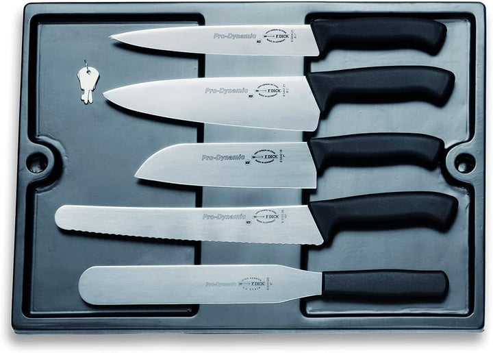 F. DICK Kochkoffer Manhattan 14-teilig (Messer-Set mit Koffer, inkl. Kochmesser + Kochwerkzeug / Zub