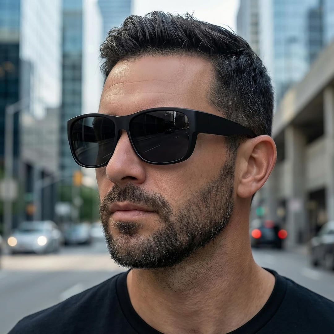 Polarisiert Überzieh Sonnenbrille mit Antireflex, Überbrille Sonnenbrille für Brillenträger, Ultrale