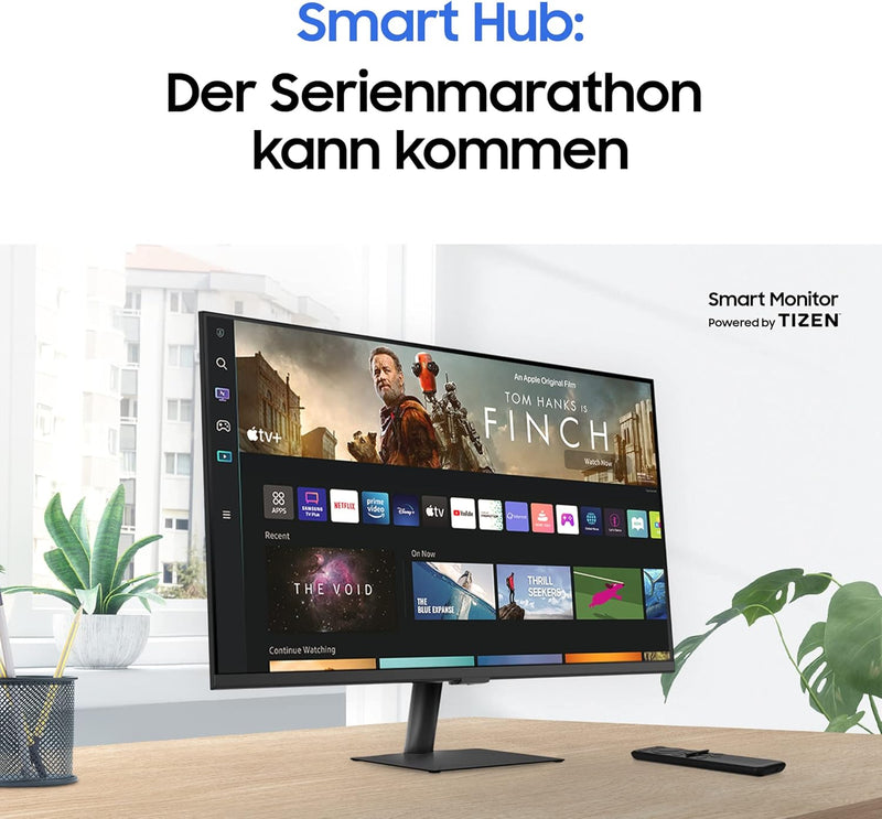 Samsung M7 Smart Monitor S32BM701UU, 32 Zoll, VA-Panel, Bildschirm mit Lautsprechern, 4K UHD-Auflösu