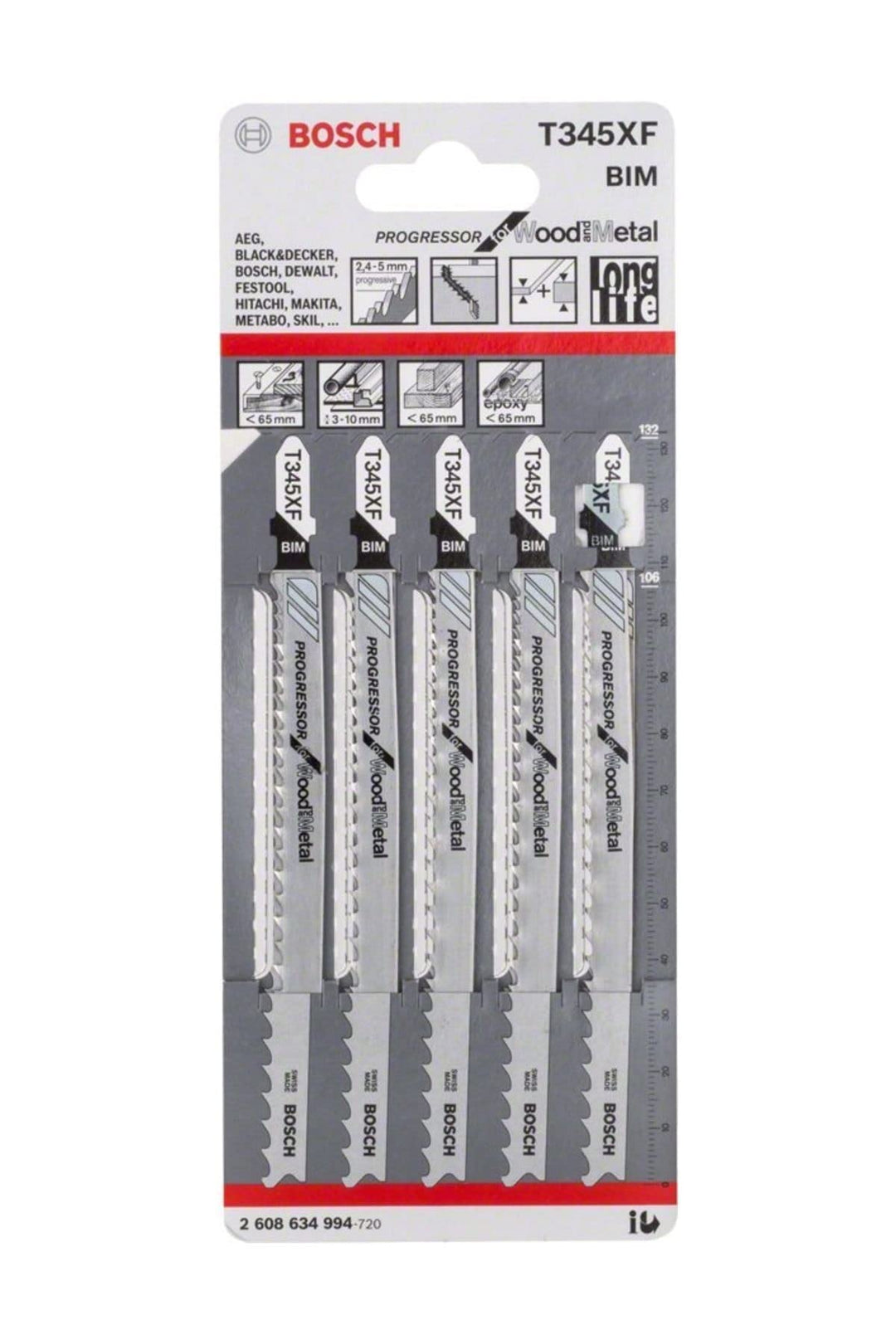 BOSCH 2 608 634 994 Set Stichsägeblätter