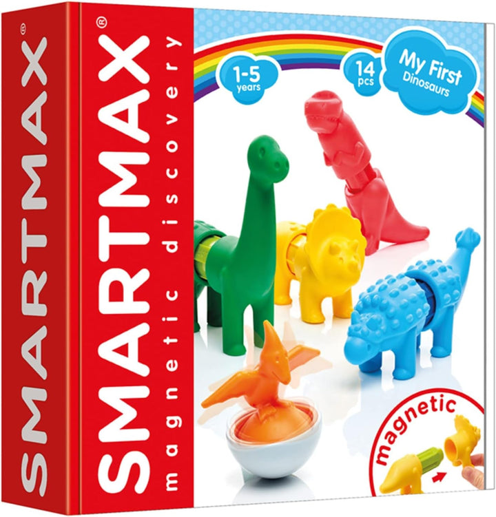 SMARTMAX - My First Dinosaurs, Magnetic Discovery Play Set, 14 Pieces, 1-5 Years Einzelbett, Einzelb