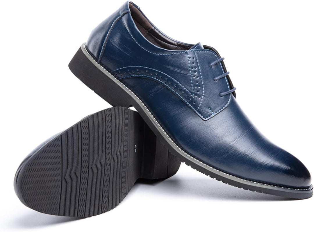 Anzugschuhe Herren Oxford Derby Schuhe Brogues Lederschuhe Hochzeitsschuhe Schnürhalbschuhe Klassisc
