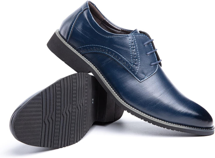 Anzugschuhe Herren Oxford Derby Schuhe Brogues Lederschuhe Hochzeitsschuhe Schnürhalbschuhe Klassisc
