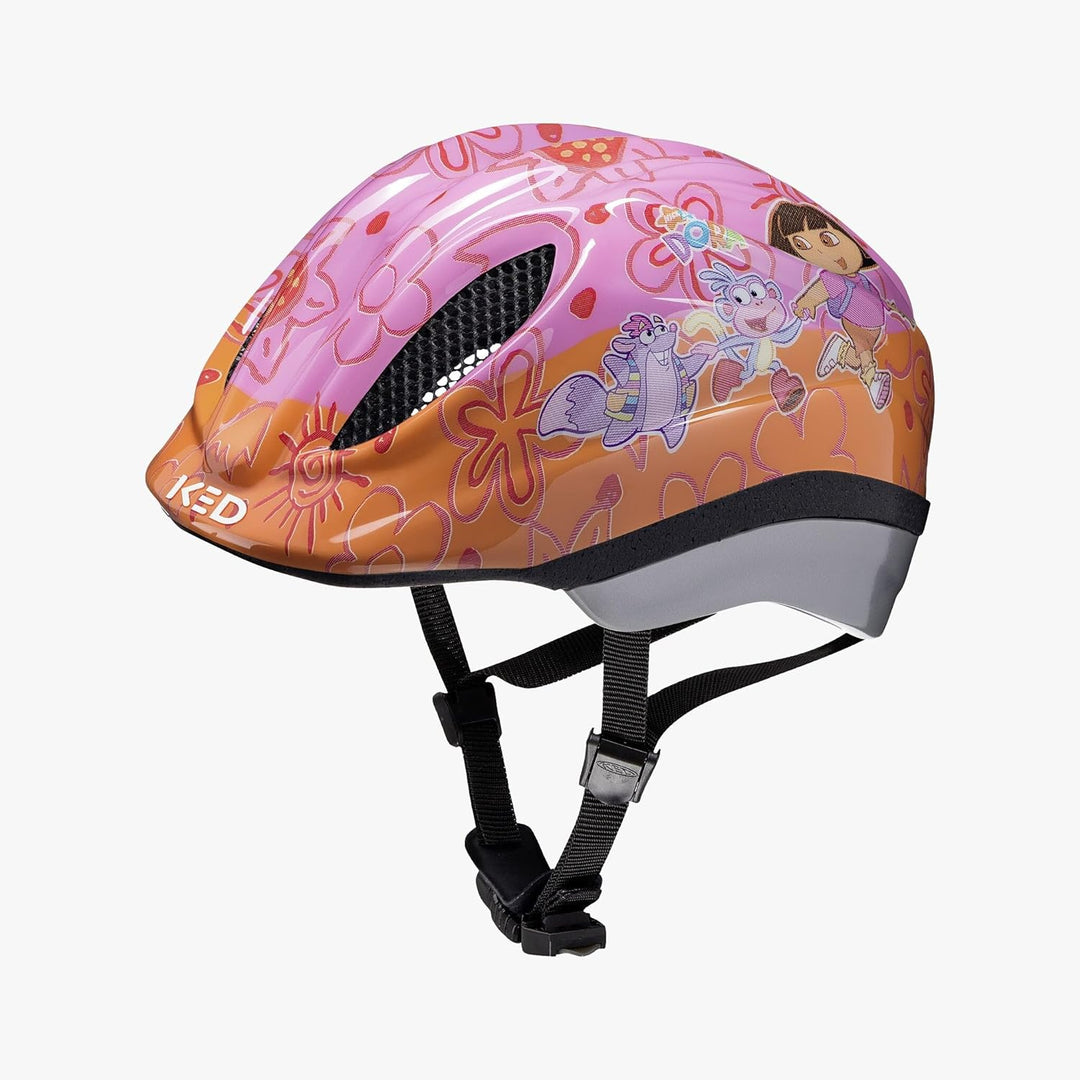 KED Meggy II Originals Dora Kinder Fahrrad Helm rosa/orange 2023 XS (44-49cm), XS (44-49cm)