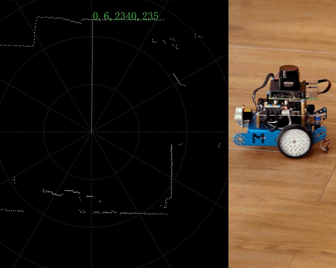 InnoMaker Extra-Small Size Lidar DTOF Radar 360 Degree 12 Meter Radius Scanning 25000 Lux Resistance