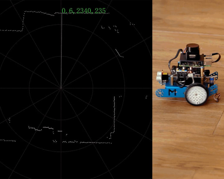 InnoMaker Extra-Small Size Lidar DTOF Radar 360 Degree 12 Meter Radius Scanning 25000 Lux Resistance