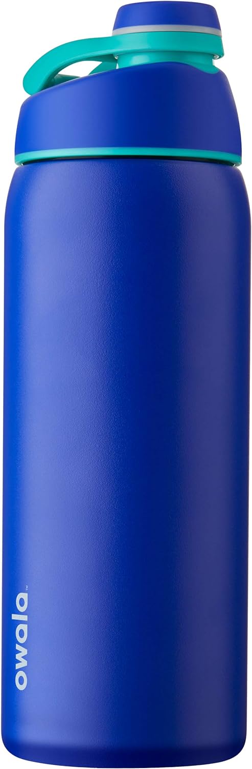 Owala Twist Edelstahl Trinkflasche mit Drehverschluss, 940ml, Smooshed Blueberry 940 ml Smooshed Blu
