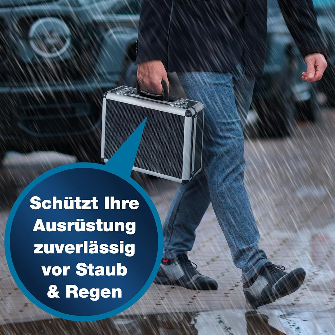 PeakTech P 7300 – Universal Koffer für Messgeräte, Robuster Tragekoffer, Werkzeug Aufbewahrung, Würf