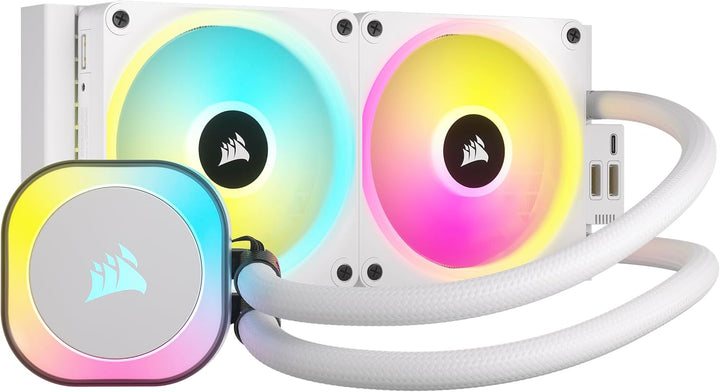 CORSAIR iCUE LINK H100i RGB Flüssig-CPU-Kühler - 240mm AIO - QX120 RGB-Lüfter - Passend Für Intel® L