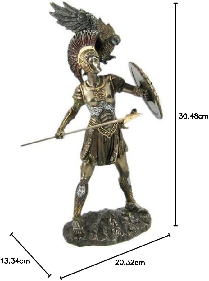 Private Labe athena skulptur griechische göttin, bronzefarben Xyz XYZ