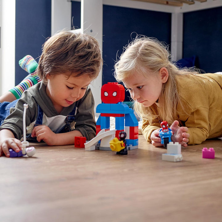 LEGO 10940 DUPLO Marvel Spider-Mans Hauptquartier, Kinderspielzeug zum Bauen mit Spider-Man-Figur fü
