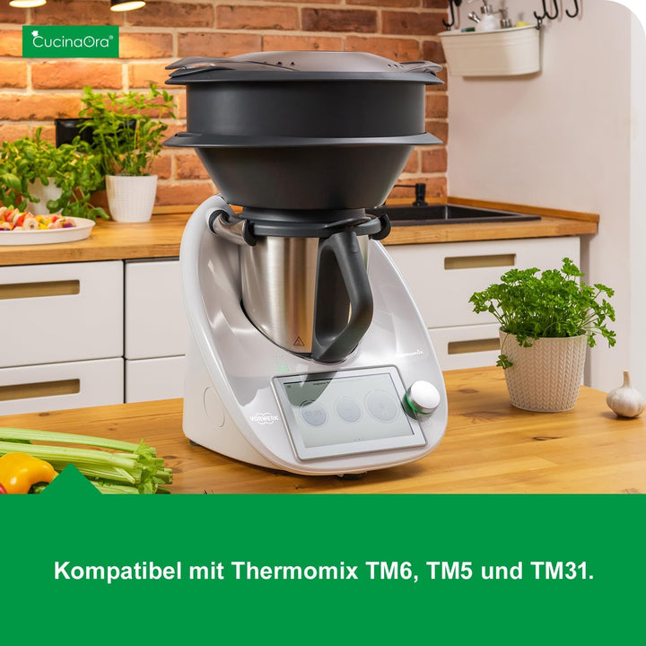 CucinaOra - steamLEVEL® - Thermomix Zubehör Kompatibel mit Thermomix TM6 TM5 TM31 - Küchengeräte - K