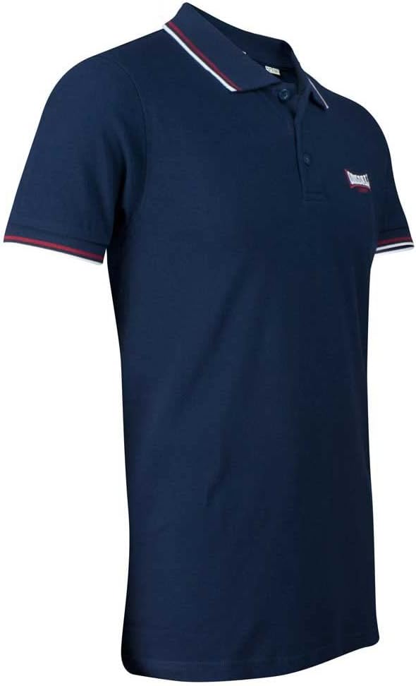 Lonsdale Herren Lion T-Shirt Blau (Bleu/Rouge/Blanc) S, Blau (Bleu/Rouge/Blanc) S