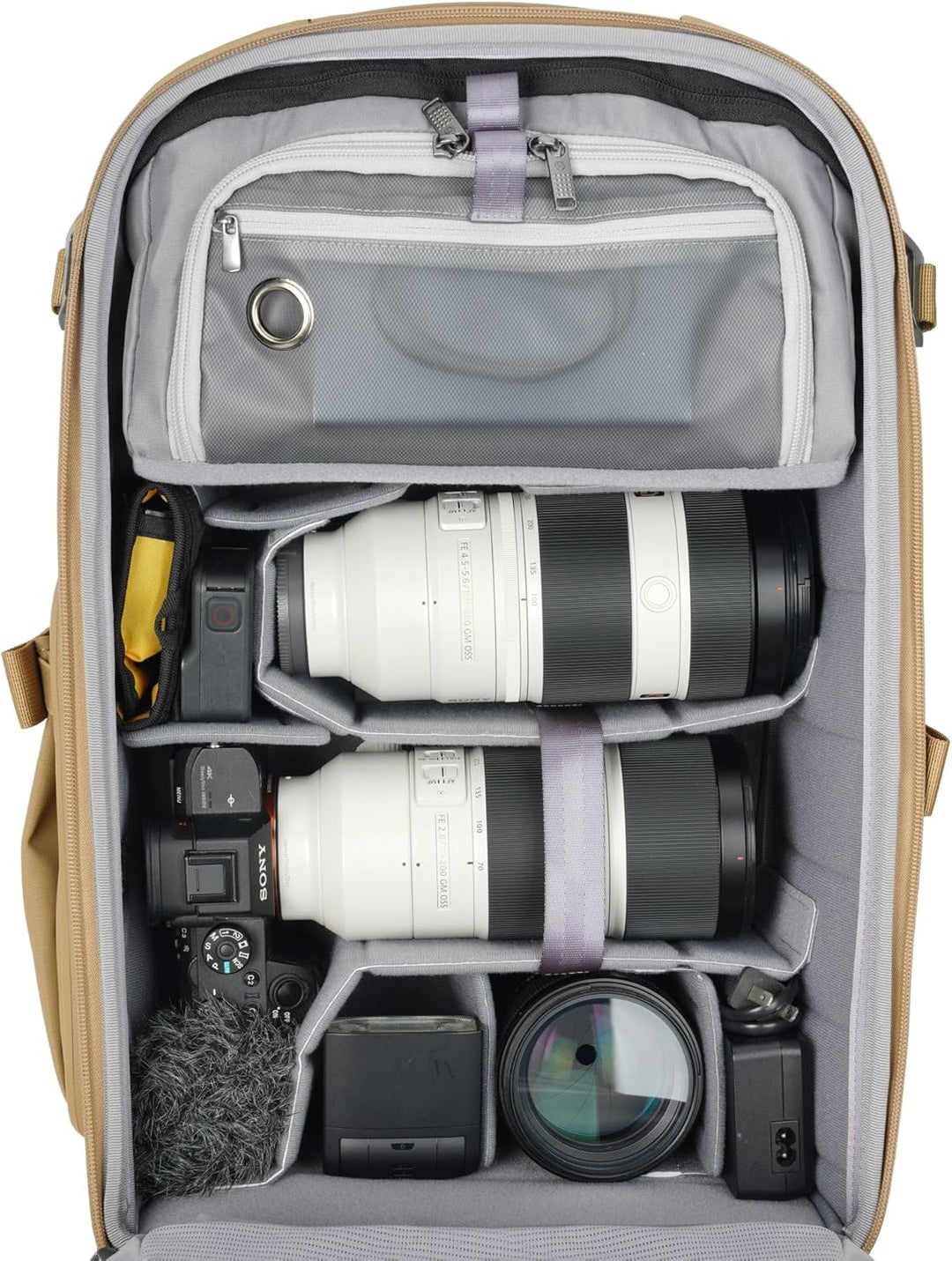 Vanguard Veo Metro B30L BG Fotorucksack für Kamera Objektive, 16 Zoll Laptop und Tablet, Beige