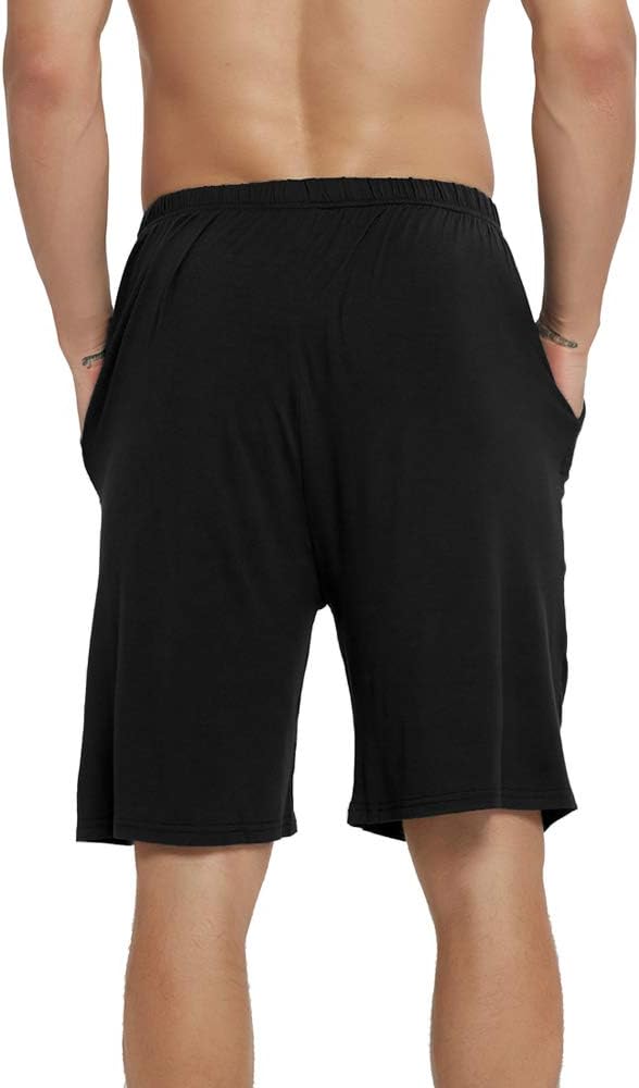 MoFiz Pyjamahose Herren Schlafanzughose Kurz Modal Schlafshorts Weit Loungewear XXL 3 Pack-02, XXL 3