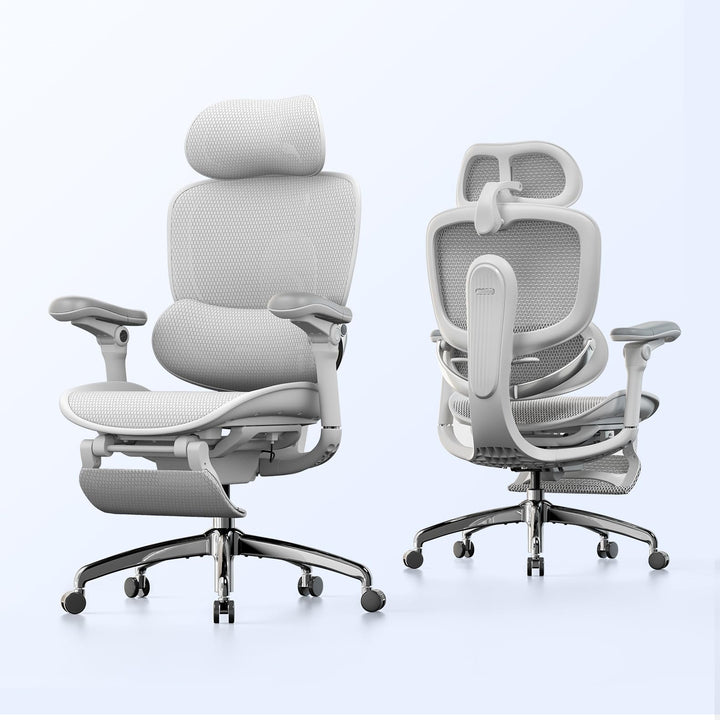 SIHOO Doro C300 V2 Ergonomischer Bürostuhl mit Fussstütze, Netz-Schreibtischstuhl mit 8D-Armlehnen,