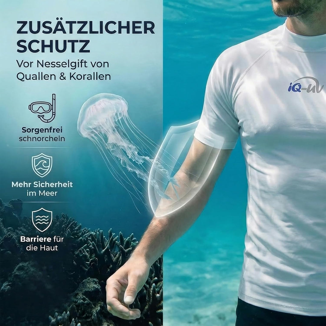 iQ-UV Shirt Herren Slim Fit Weiss (Weiss) M, Weiss (Weiss) M