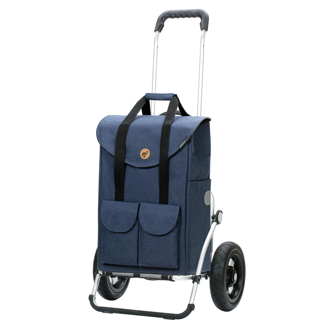 Andersen Einkaufstrolley - klappbar - 54 Liter Blau, Blau