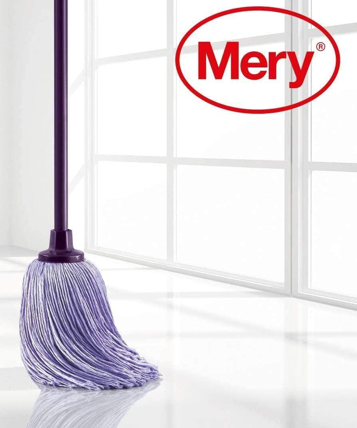 Mery | Mikrofaser-Wischmopp | Sehr saugfähiger Wischmopp | Extrabreiter Kopf | Hinterlässt keine Spu
