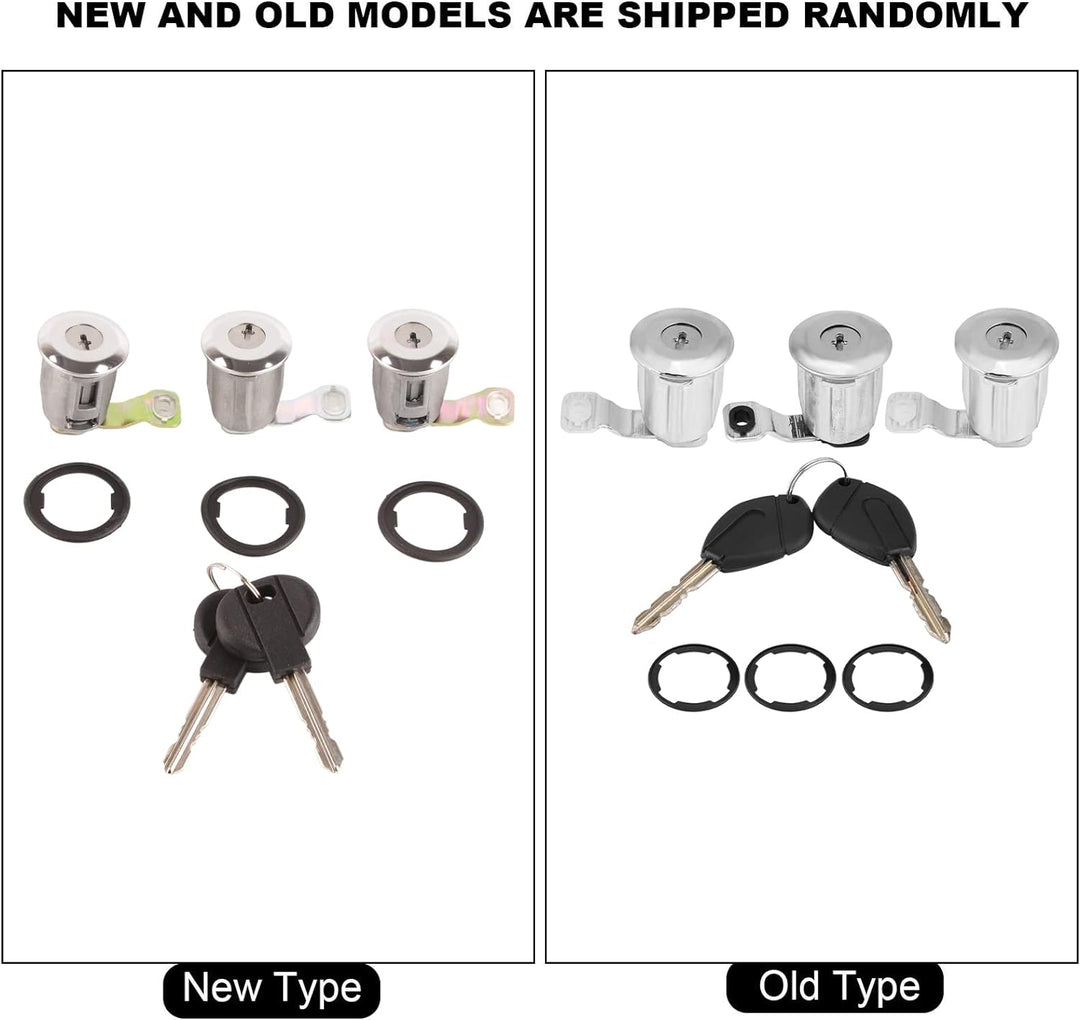 Suuonee Türschloss Set 252522 Autotürschloss Barrel Set mit Schlüssel für Partner Berlingo Xsara [#1