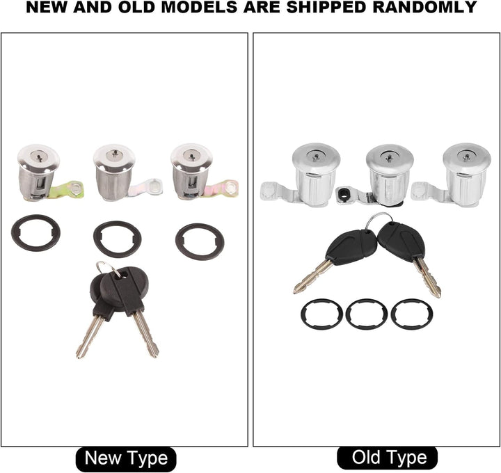 Suuonee Türschloss Set 252522 Autotürschloss Barrel Set mit Schlüssel für Partner Berlingo Xsara [#1