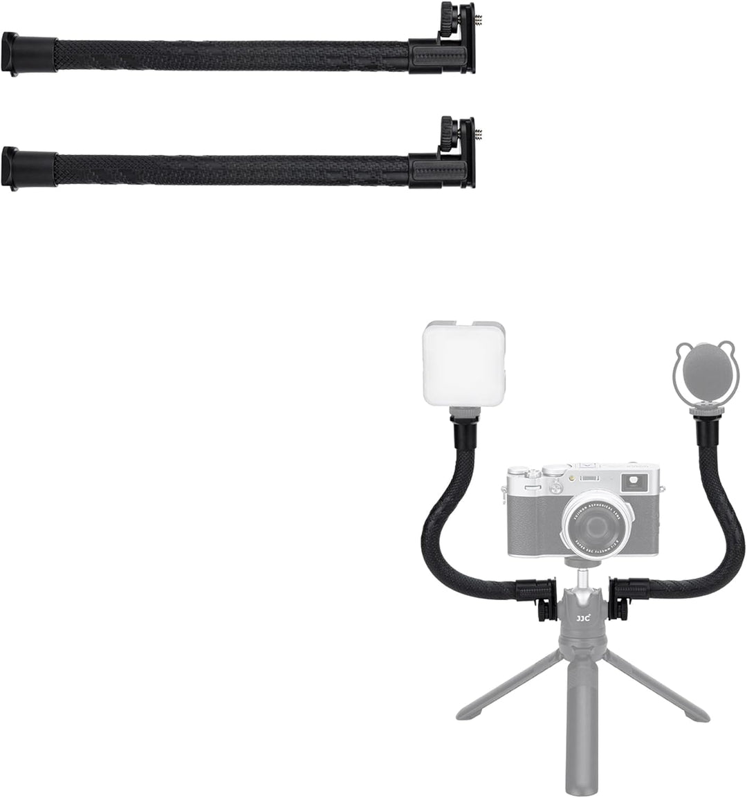 2-Pack Flexibler Verlängerungsarm, Verstellbarer Magischer Arm Griff Mikrofonständerverlängerung für