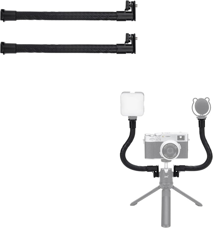 2-Pack Flexibler Verlängerungsarm, Verstellbarer Magischer Arm Griff Mikrofonständerverlängerung für