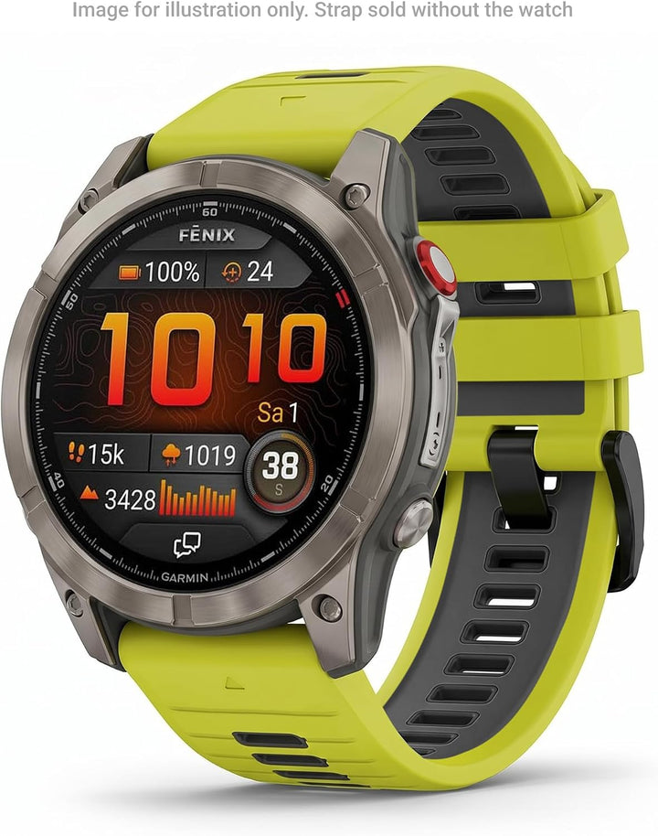 Garmin Unisex – Erwachsene QUICKFIT-Armband, Electric Lime/Graphit, 26mm