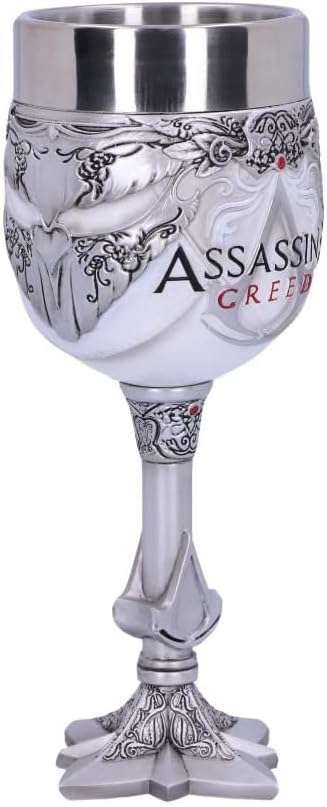 Nemesis Now Creed weisser Spielkelch, aus Kunstharz mit Edelstahl, B5297S0, mehrfarbig