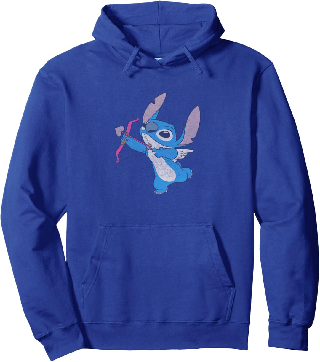 Disney Lilo & Stitch Valentinstag Vintage Stitch Cupid Pullover Hoodie