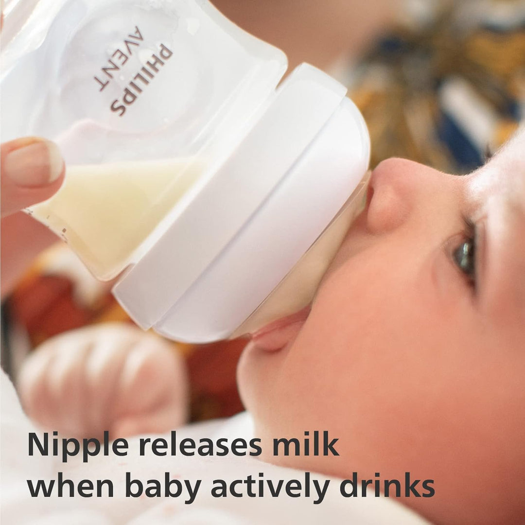 Philips Avent Flasche Natural mit Responsivschnuller 125ml, 2 Stück (Modell SCY900/02)