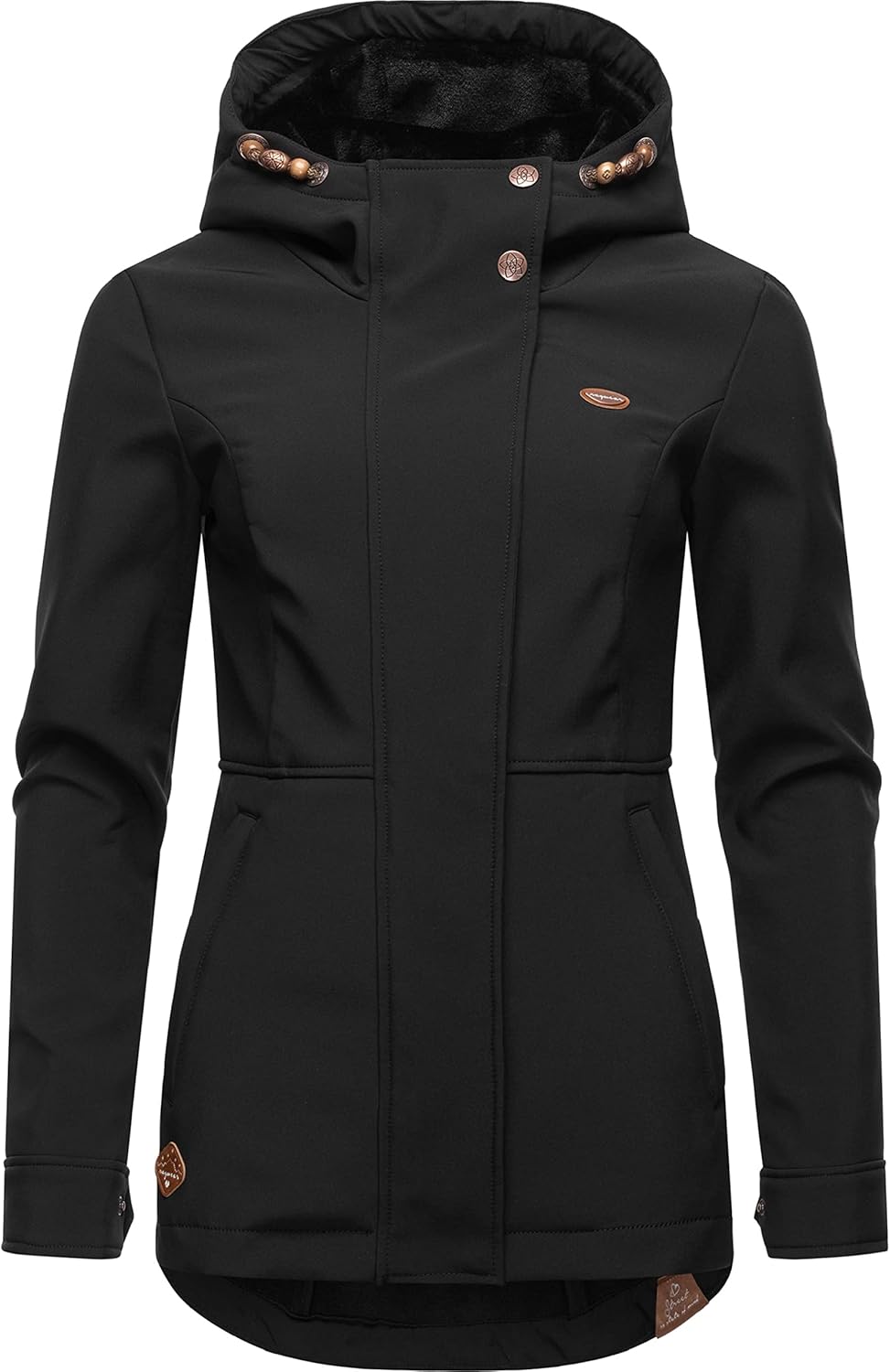 Ragwear Damen Übergangsjacke Softshelljacke wasserdicht atmungsaktiv mit Kapuze Yba XS-6XL