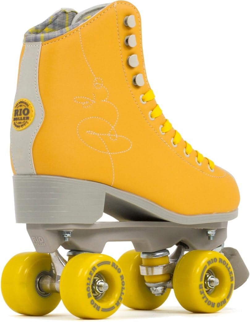 Rio Roller Signature Childrens Rollschuhe für Kinder, Unisex Size - UK 9 gelb, Size - UK 9 gelb
