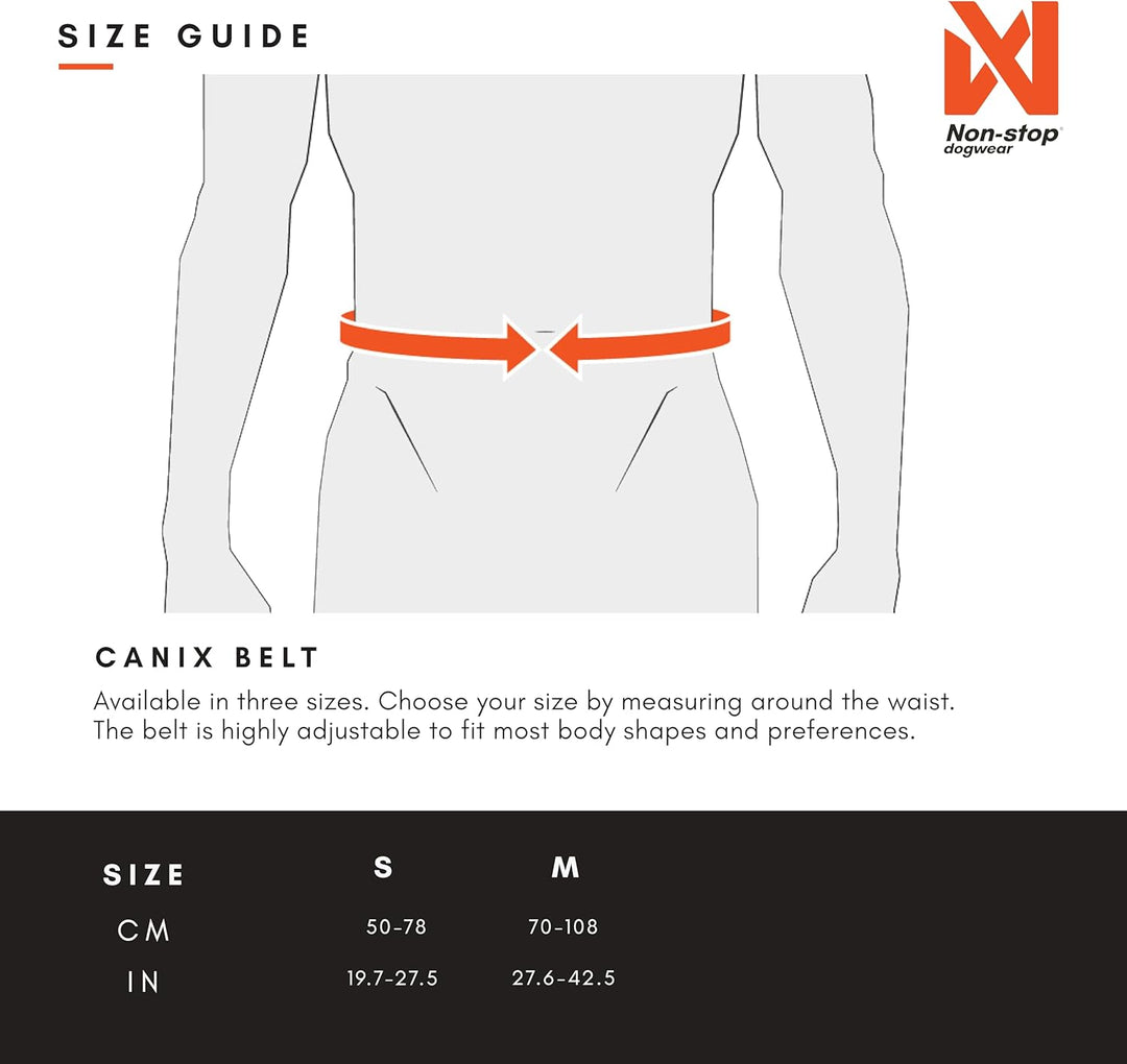 Non-stop dogwear CANIX-Belt | 123X | maximale Sicherheit - minimales Gewicht!, Grösse:L, L