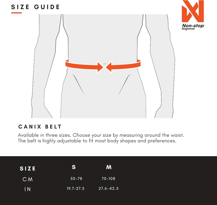 Non-stop dogwear CANIX-Belt | 123X | maximale Sicherheit - minimales Gewicht!, Grösse:L, L