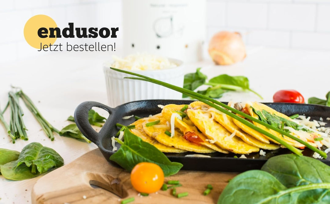 endusor Pancake Pfanne Spiegeleipfanne - Ø26cm mit [PowerShield]-Beschichtung | Induktion Ceran Gas