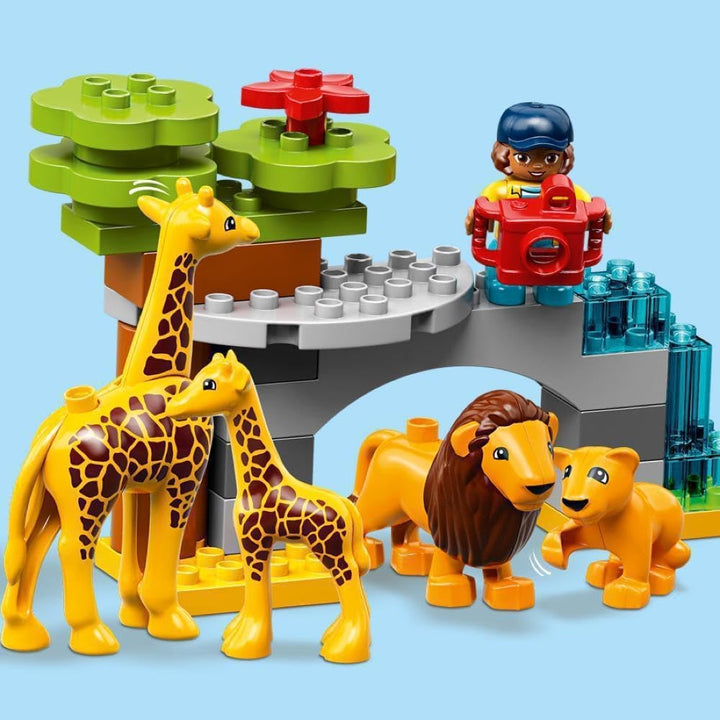 LEGO 10907 DUPLO Tiere der Welt, Tier Spielzeug für Kleinkinder im Alter von 2-5 Jahren, Lernspielze