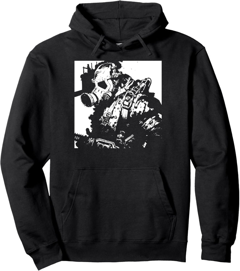 Dark Art Okult Horror Pig Gasmaske Grindcore Thrash Metall Pullover Hoodie