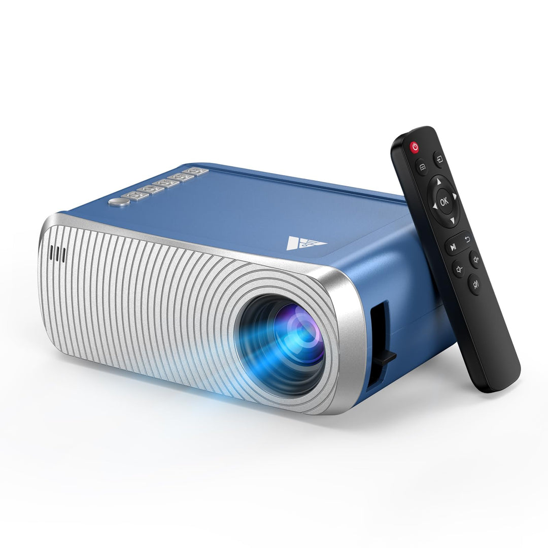 Mini Beamer Bluetooth und WiFi, Kleiner Beamer für Handy, 1080P Unterstützung Projektor iPhone/Andro