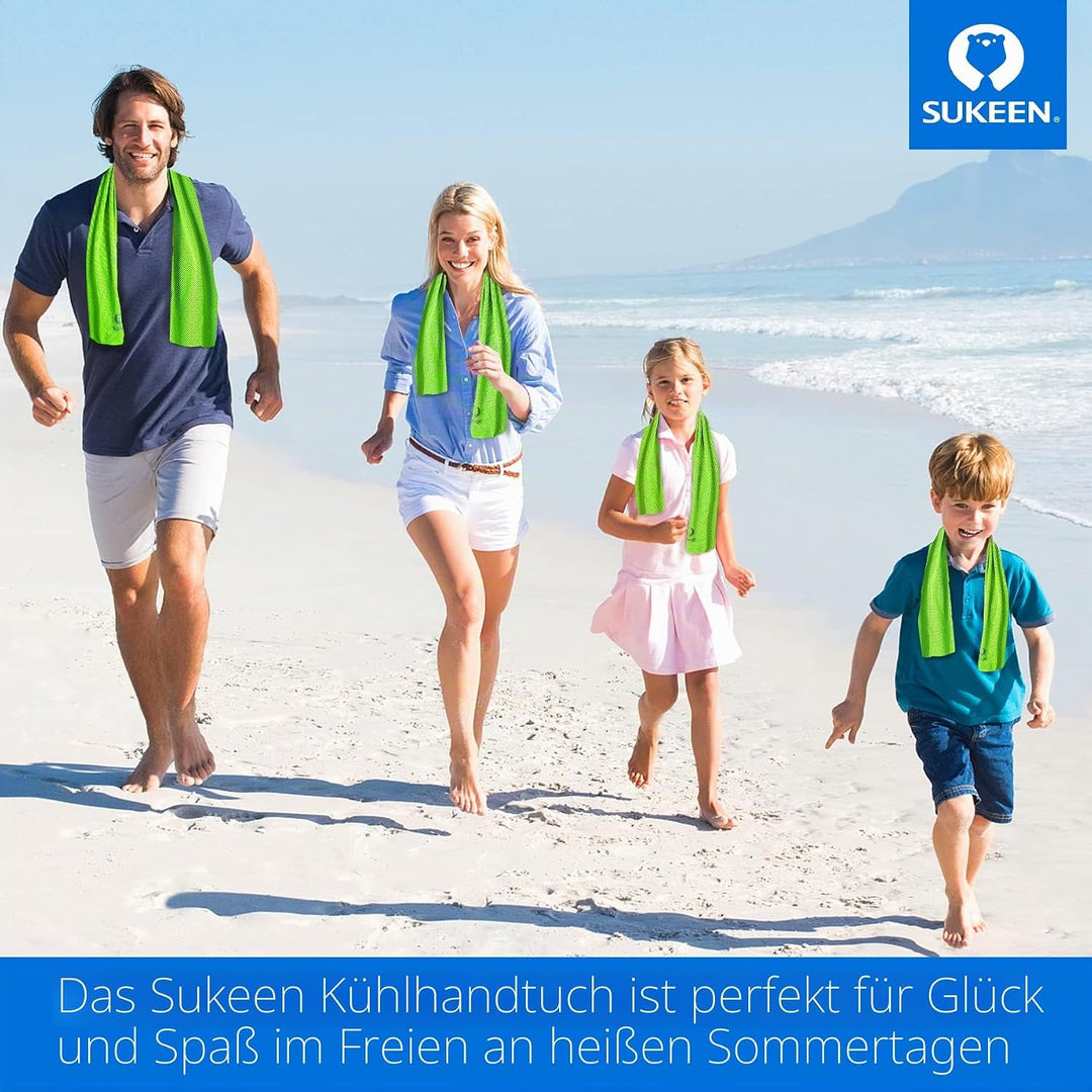 Sukeen Kühltuch Set, kühlendes Handtuch Kühltücher Hals, Handtuch kühlend, Cooling Towel, Kühltücher
