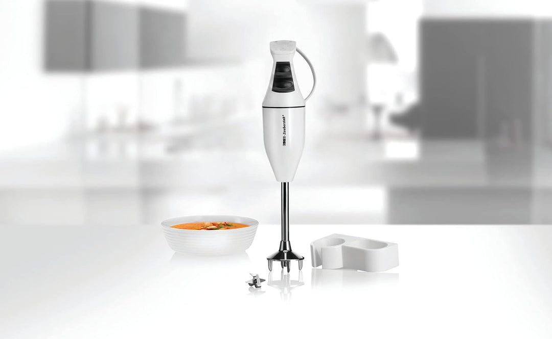 ESGE-Zauberstab Set M100 Design 901205,Weiss, Hand - Stabmixer, Pürierstab, inkl. Becher-Set 600ml &