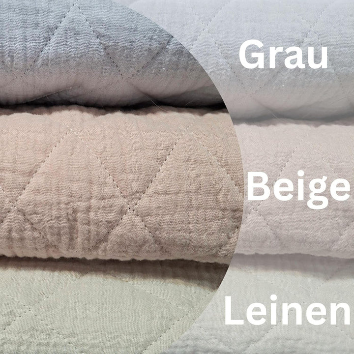 Musselin Einschlagdecke Baby für Babyschale & Kinderwagen - Universal 3/5-Punkt-Gurt - 100% Baumwoll