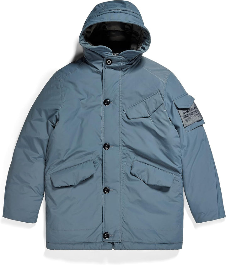 G-STAR RAW Herren Vodan Padded Hooded Parka Jackets L Grau (axis D22713-D419-5781), L Grau (axis D22