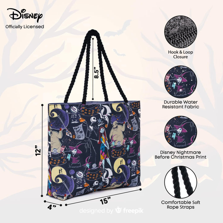 Disney Tote Nightmare Before Christmas Jack Skellington Print Leichte Tasche, Nightmare Before Chris