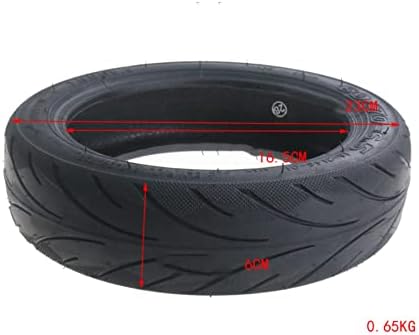 60/70-6.5 Vakuumreifen + Ventil für Segway Ninebot Max G30 Anti-Vibrations-Reifen für Elektroroller,