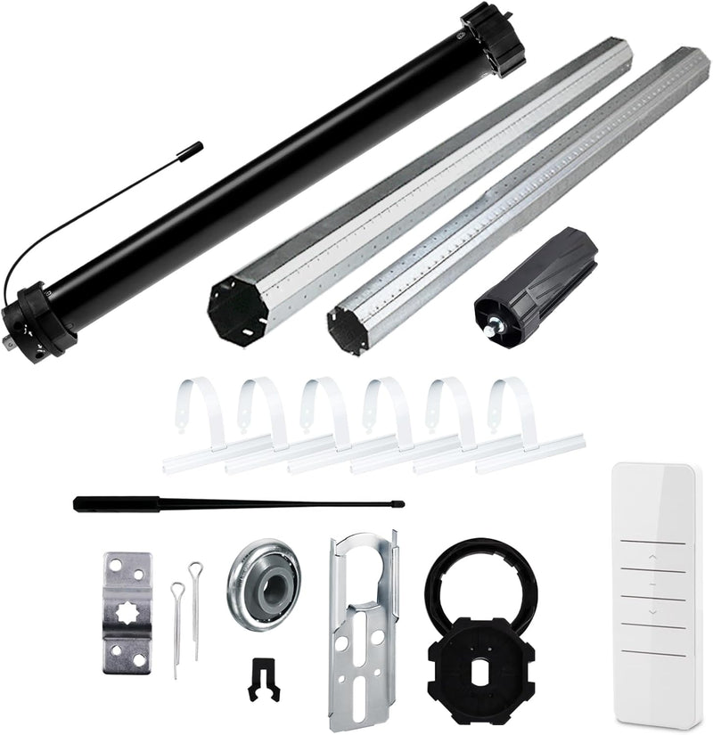 NOBILY Rolladen-Komplett-Set f. 60mm Achtkantwelle Mechanischer Funk Maxi-Rolladenmotor PR5 20Nm + M