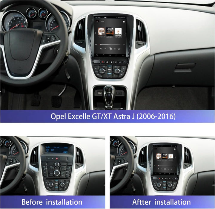 [6GB+128GB] Android 14 Autoradio für Opel Excelle GT/XT Astra J (2006-2016)-[Integriertes CarPlay/An