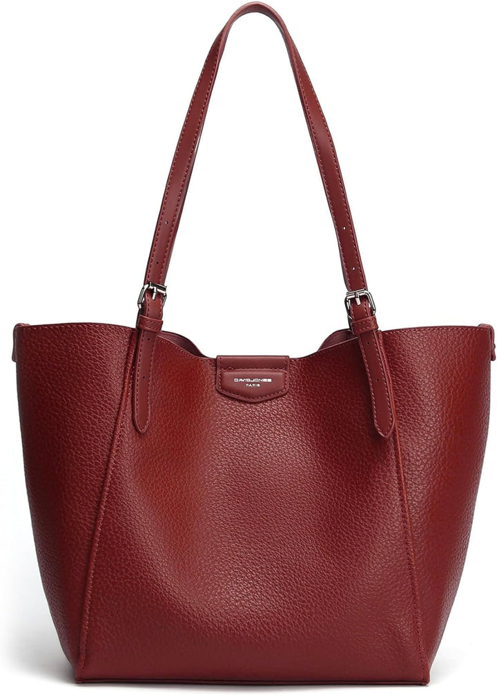 David Jones - Handtasche für Damen – Einkaufstasche aus weichem Kunstleder – Tasche für den Unterric