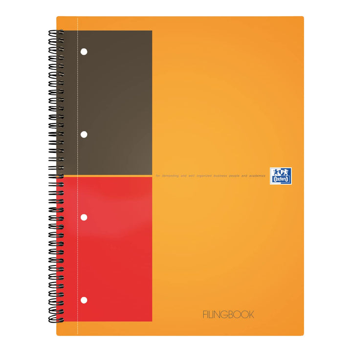Oxford Activebook Interantional A5, liniert, 160 Seiten, versetzbares Register, Dokumententasche, 5